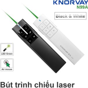 Bút trình chiếu laser xanh - Bút chỉ máy chiếu kiêm chuột bay Knorvay N99AG