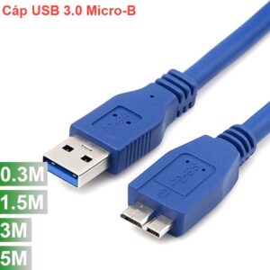 Cáp USB 3.0 AM sang Micro BM cho Ổ cứng di động 0.3M 1.5M 3M 5M