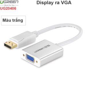 Displayport sang VGA 20cm Ugreen 20406 full HD1080P