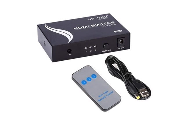 Bộ chuyển mạch HDMI 3x1 full HD1080P có điều khiển từ xa MT-VIKI MT-SW301 - Phụ kiện điện tử Việt Nam