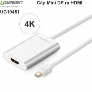 Mini Displayport to HDMI hỗ trợ 4K Ugreen 10451