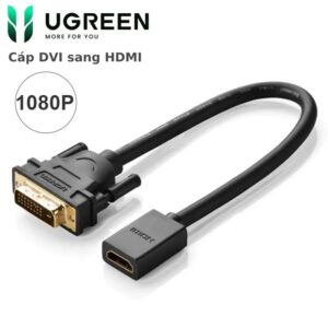 Cáp chuyển DVI sang HDMI Ugreen UG20118 full HD 1080P 4k 2k dài 20cm