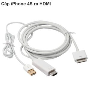 Cáp chuyển đổi HDMI dùng cho iPhone 4s, iPad2, 3, iPod Touch thế hệ 4. Dây dài 1.8m