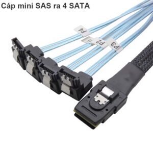 Cáp chia Mini SAS to 4 SATA 0.5M, cáp phụ kiện điện tử