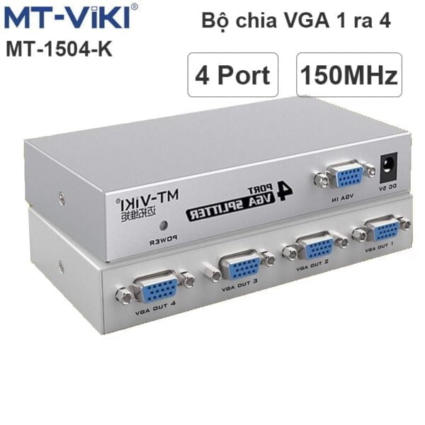 Bộ chia VGA 1 ra 4 150MHz MT-VIKI MT-1504-K