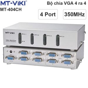 Bộ chia màn hình VGA 4 ra 4 350MHz full HD 1920x1440P MT-VIKI MT-404CH có điều khiển