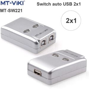 Bộ chia sẻ máy in tự động bấm tay MT-SW221 1 ra 2 cổng USB MT-VIKI