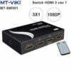 Bộ chuyển mạch HDMI 3x1 full HD1080P có điều khiển từ xa MT-VIKI MT-SW301