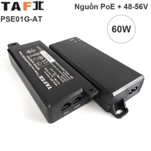Nguồn PoE+ 48-56V/60W gigabit 802.3af/at Tafit PSE01G-AT
