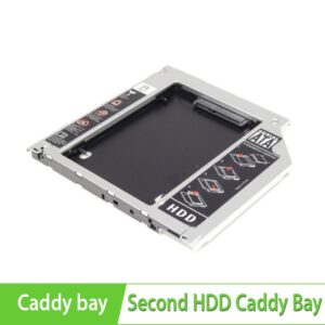 Second HDD Caddy Bay- Lắp ổ cứng thứ 2 cho laptop qua khay CD- loại mỏng 129mm*128mm*9.5mm