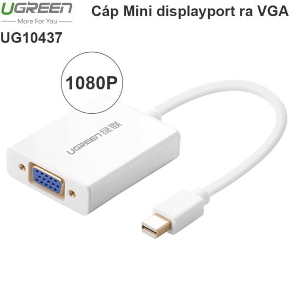 Mini DisplayPort ThunderBolt to VGA + audio ugreen 10437