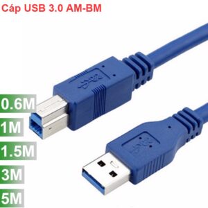 Cáp USB 3.0 AM-BM 0.6M 3M 5M