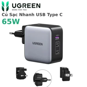 Củ sạc nhanh 65W GaN Nexode USB Type C Ugreen 90409